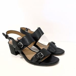 Madewell Leather Block Heel Sandals 8
